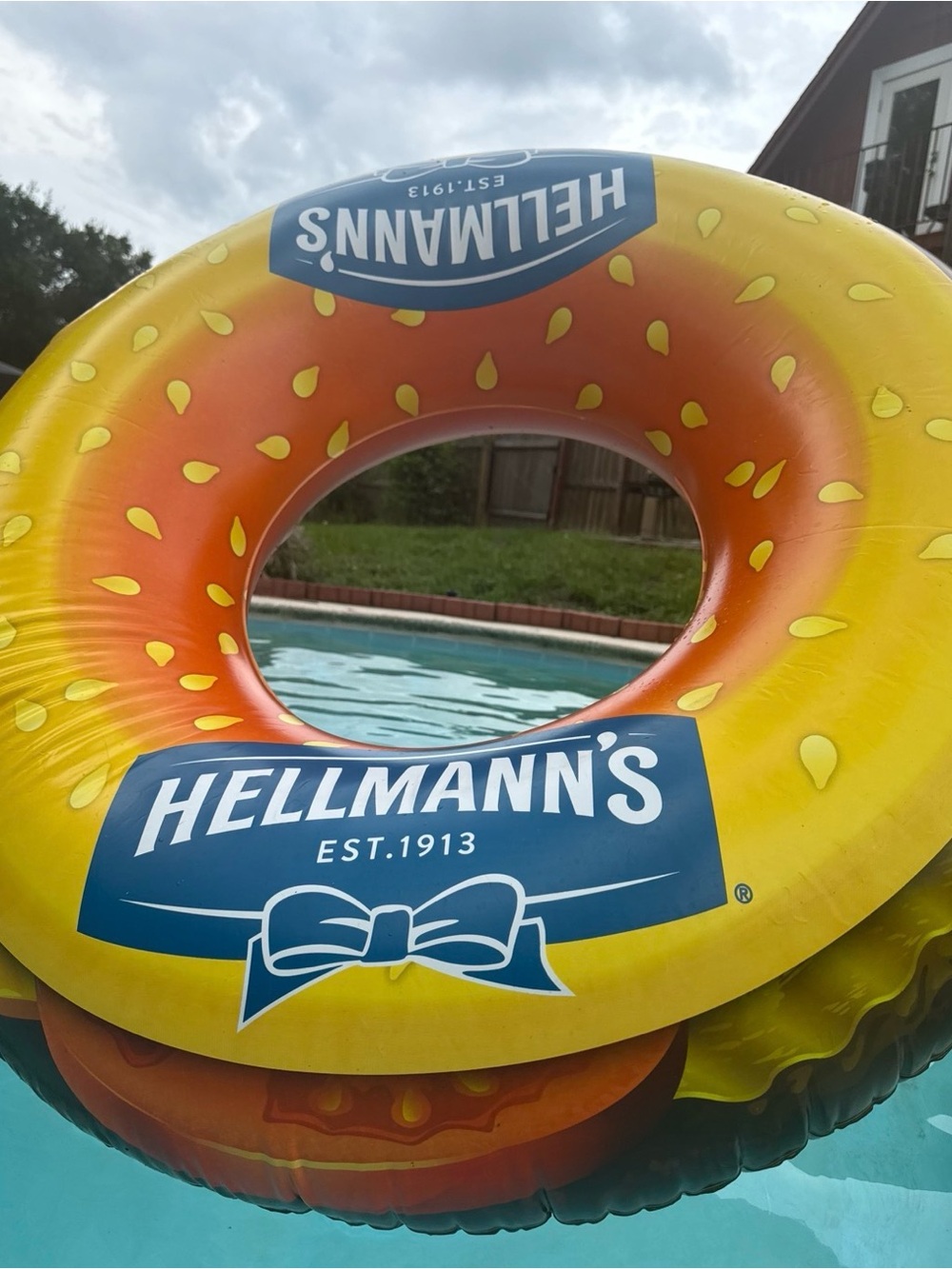 Hellmann's Burger Float Tube - Promotional piece from 2015 Pool Inflatable